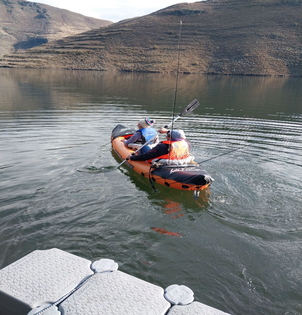 Kayak rented from the lodge